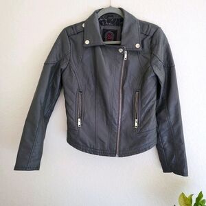 Dollhouse grey leather jacket size Small